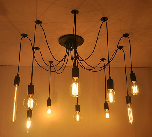 Long-Line Spider Web Chandelier