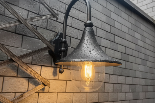 Vintage Waterproof Wall Light with Dual Color – Adjustable Warm & Cool Glow