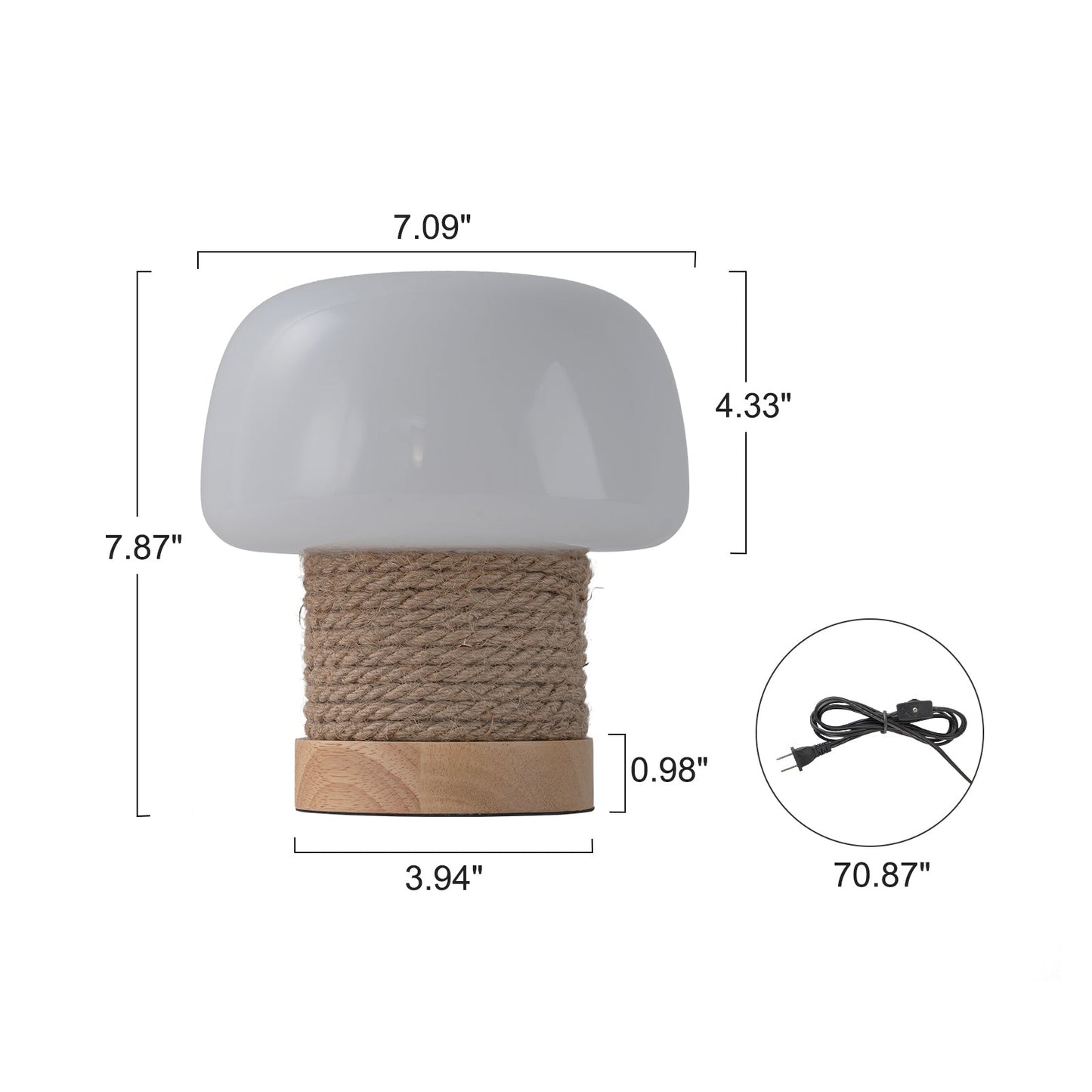 Forest Glow Mushroom Table Lamp