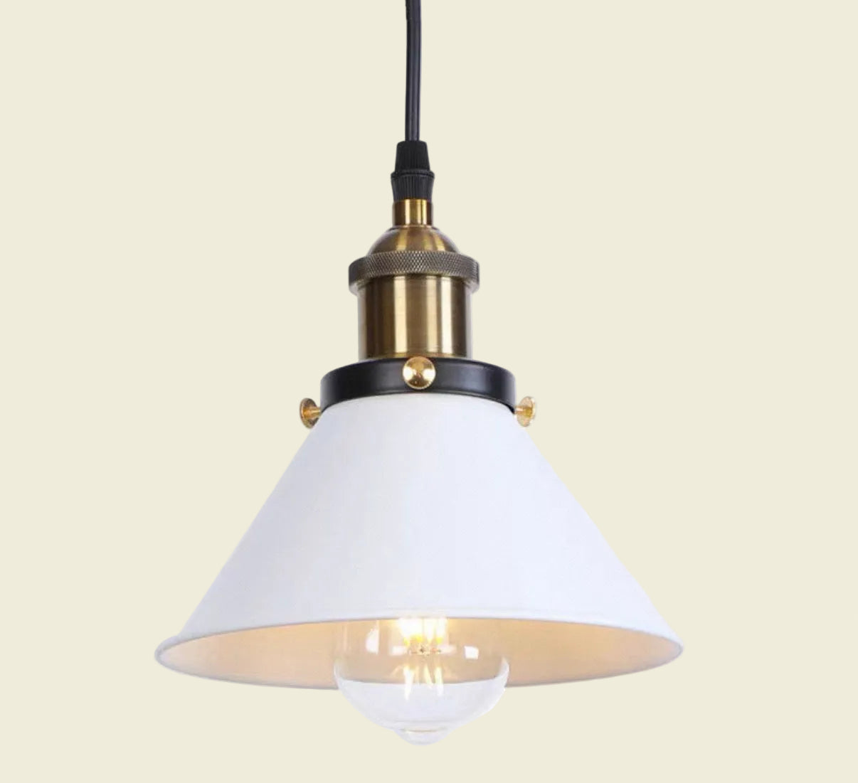 Industrial Vintage Antique Copper Pendant Light