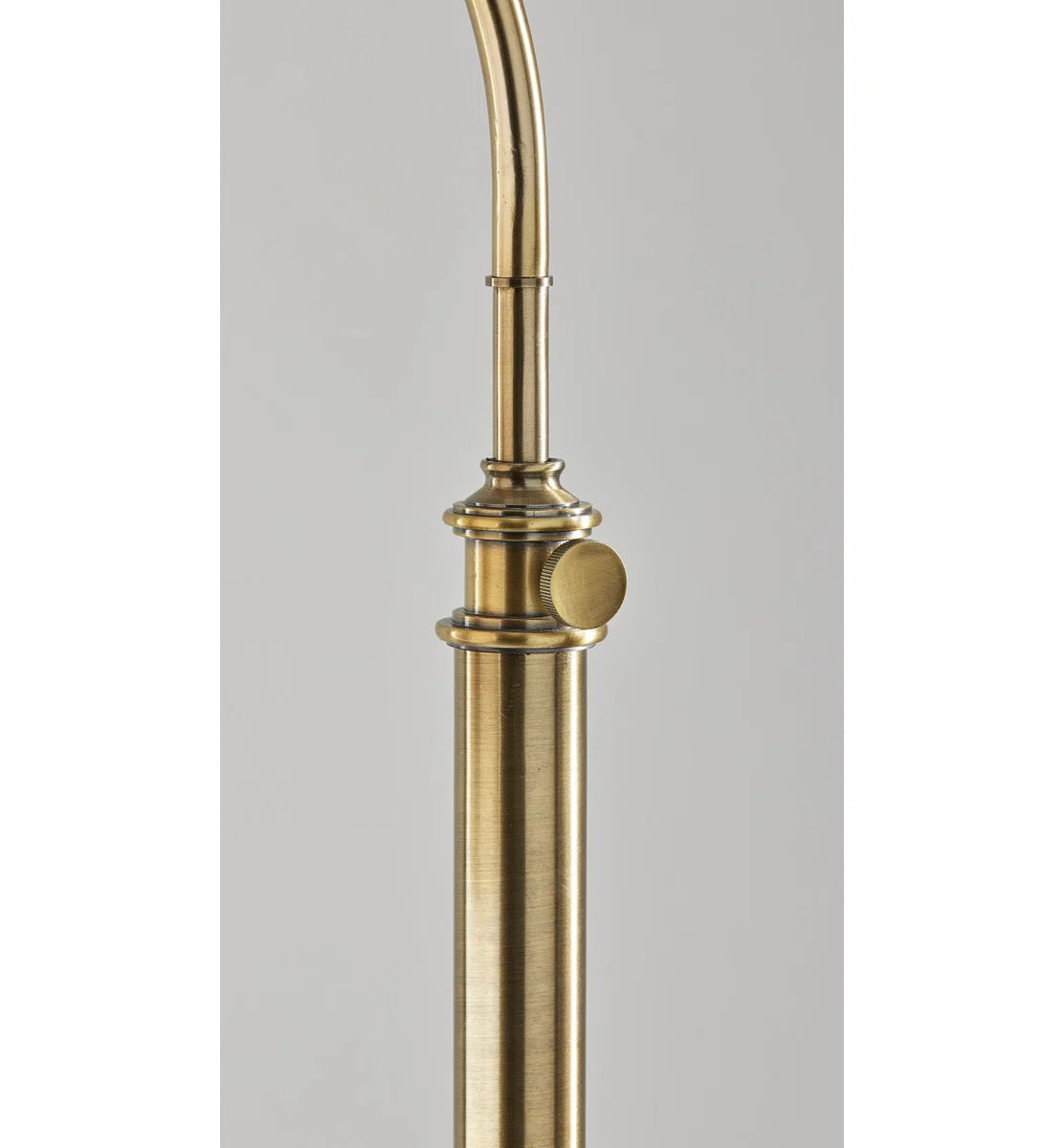 Farmhouse Antique Brass Arched Floor Lamp