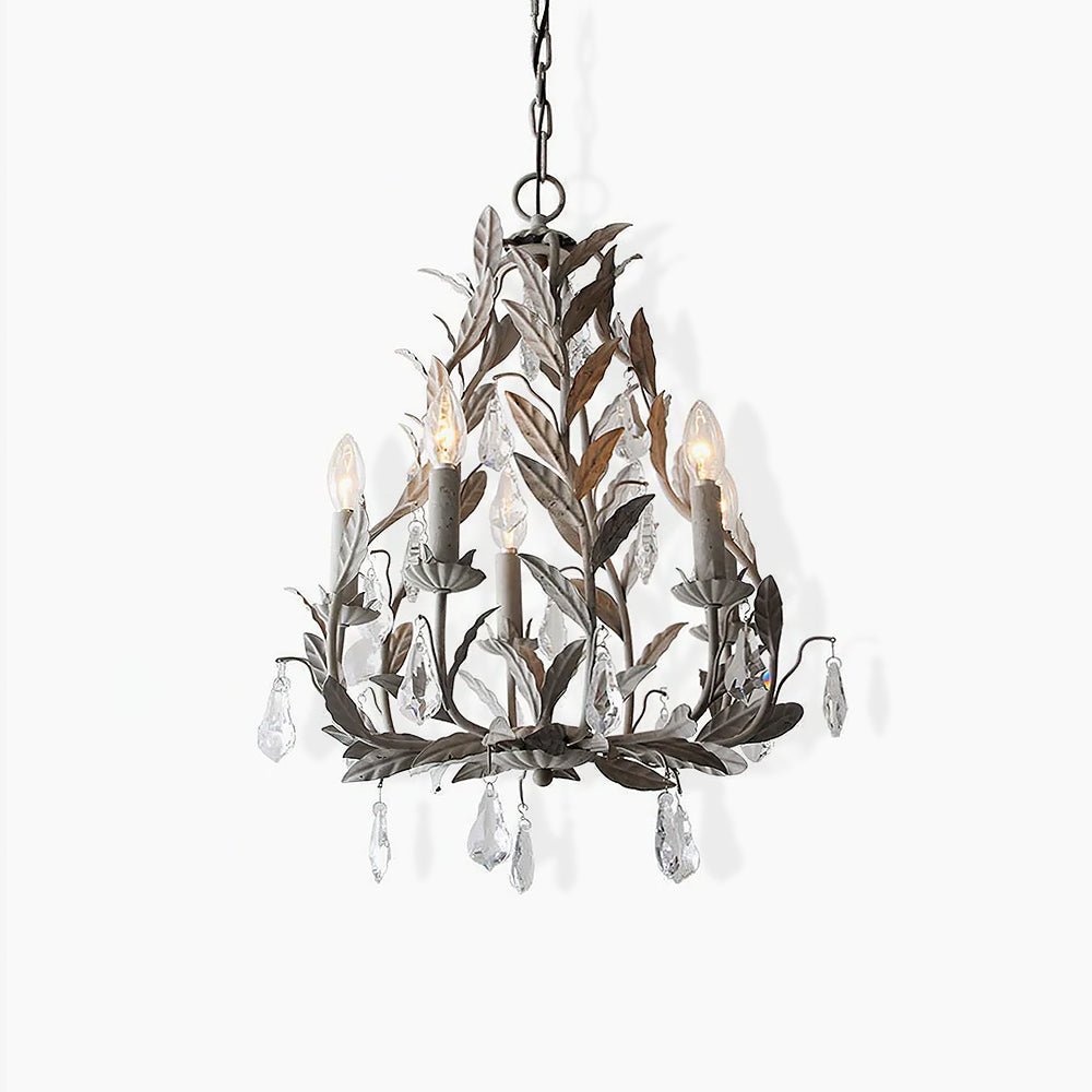 Modern and Elegant Chandelier with Lush Branches and Leaves