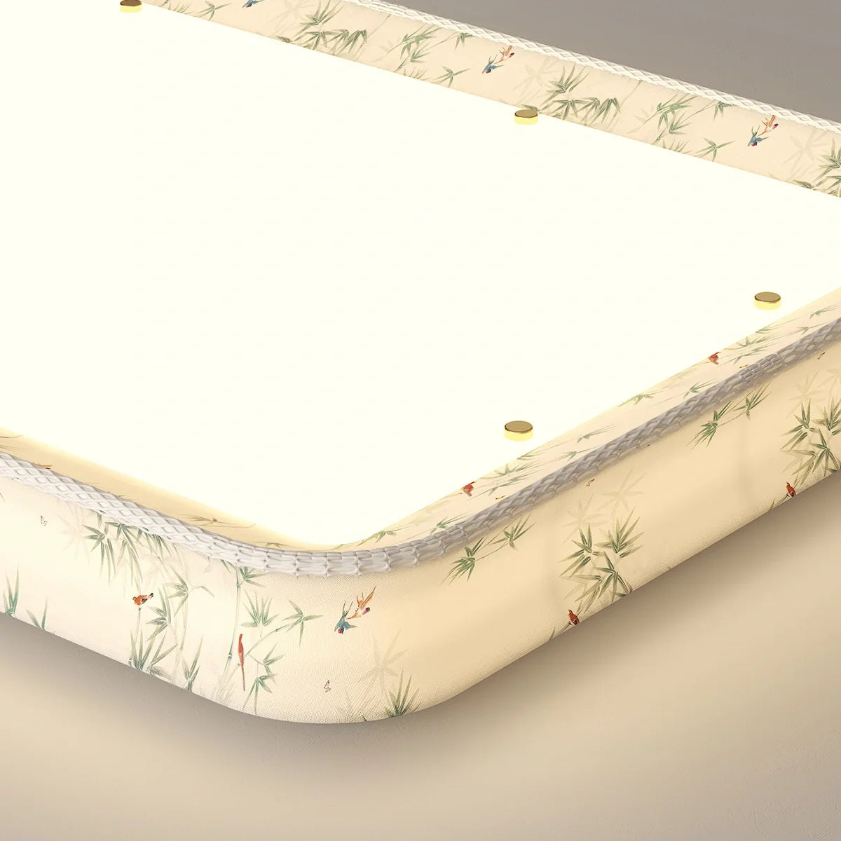 Fabric Printed Bedroom Ceiling Lamp