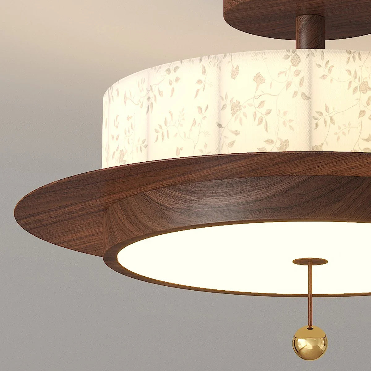 Modern Wooden Elegant Ceiling Lamp