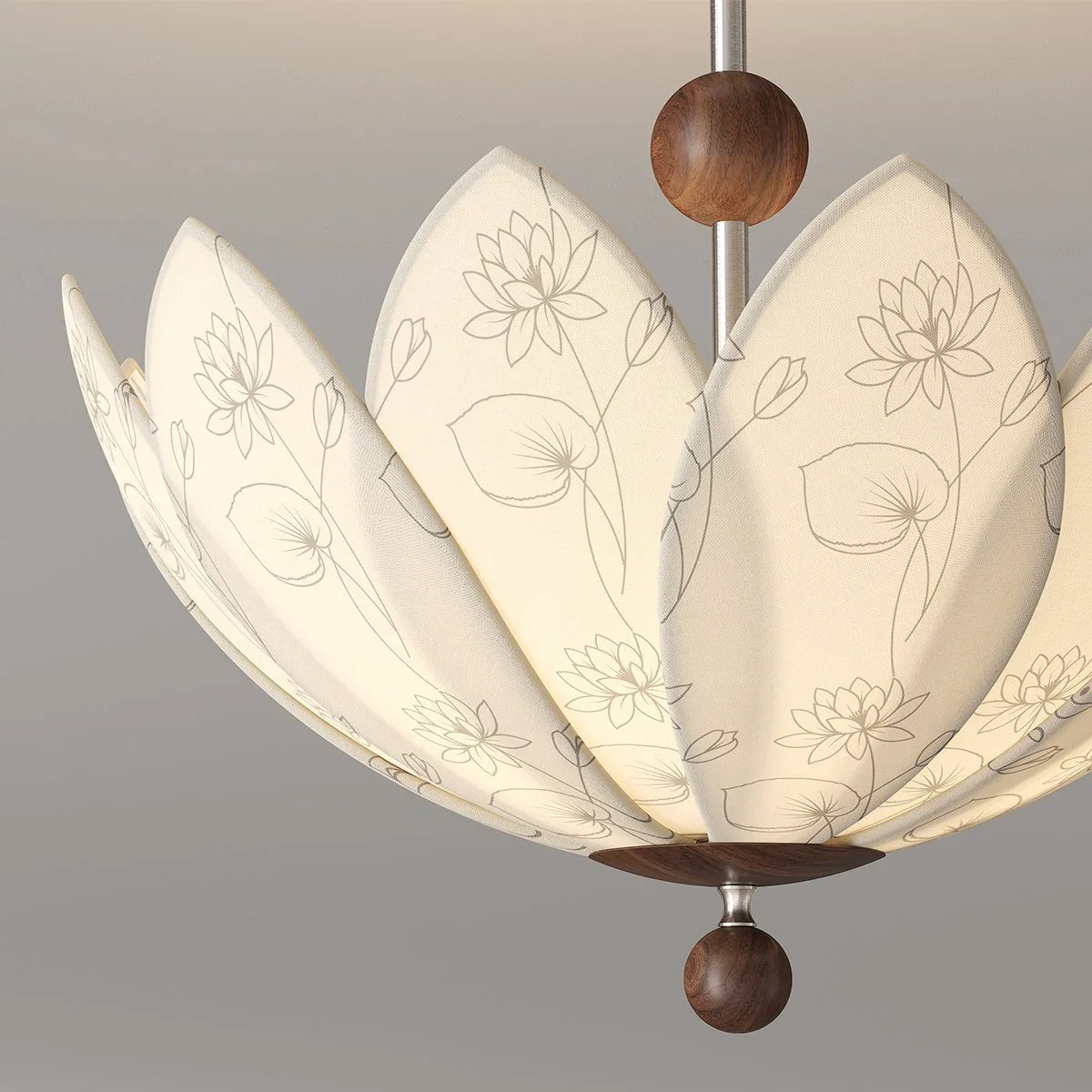 French Top Print Chandelier