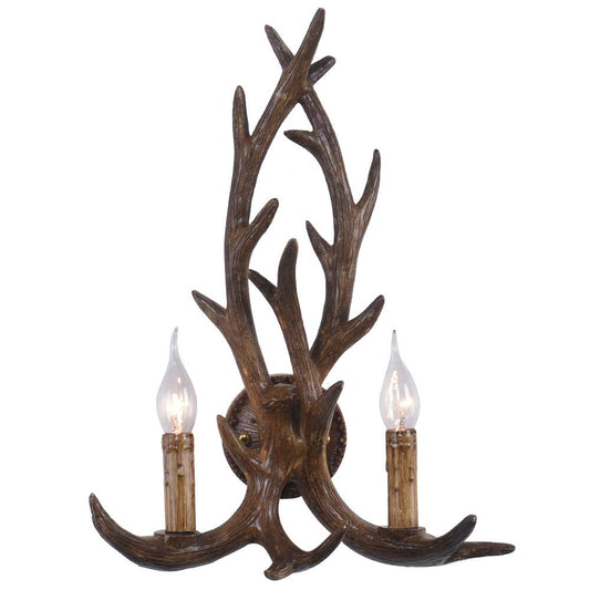 Antler Crest Farmhouse Wall Sconce