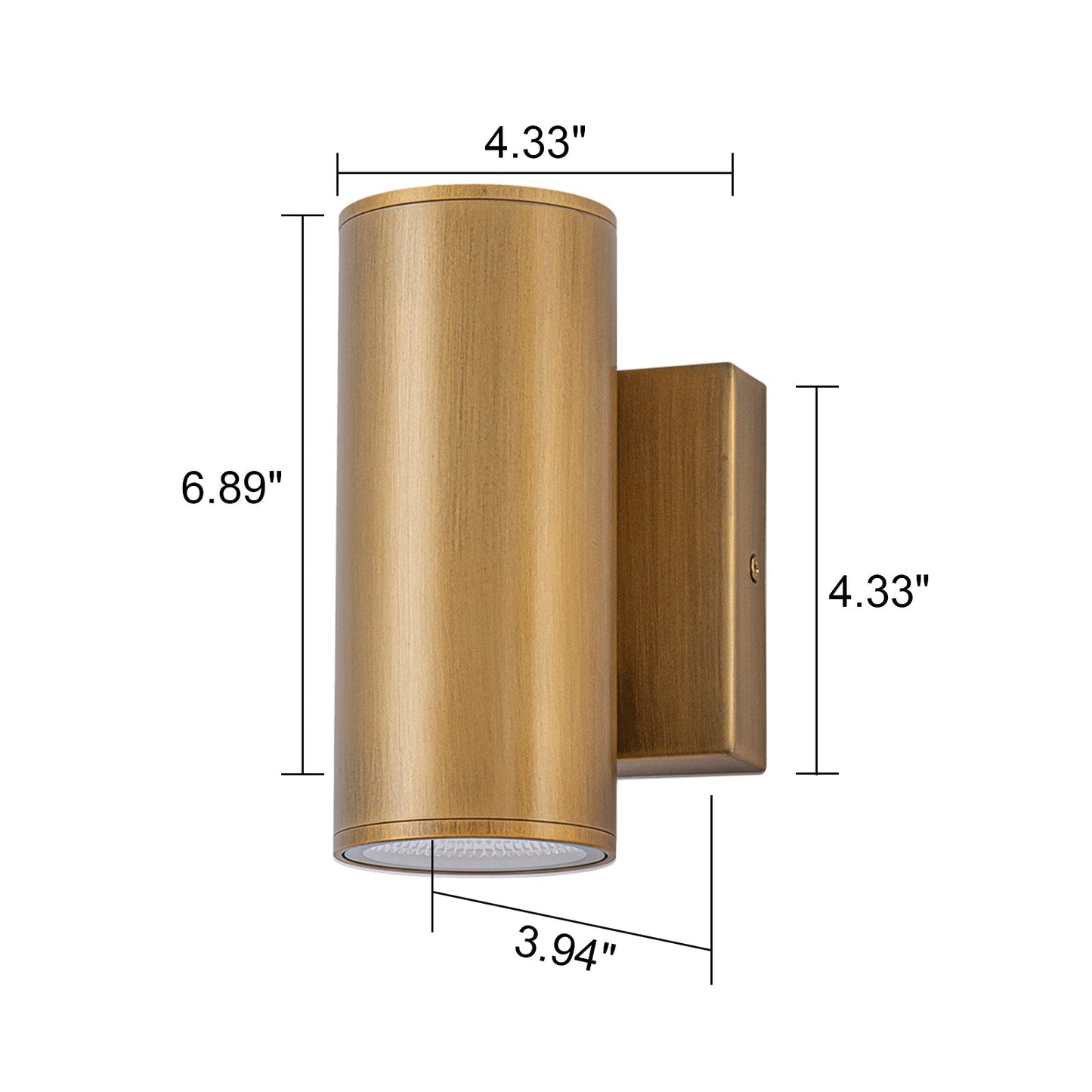 Lumen Tube LED Outdoor Wall Sconce