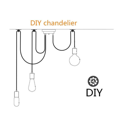 Long-Line Spider Web Chandelier