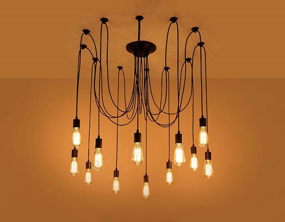Long-Line Spider Web Chandelier