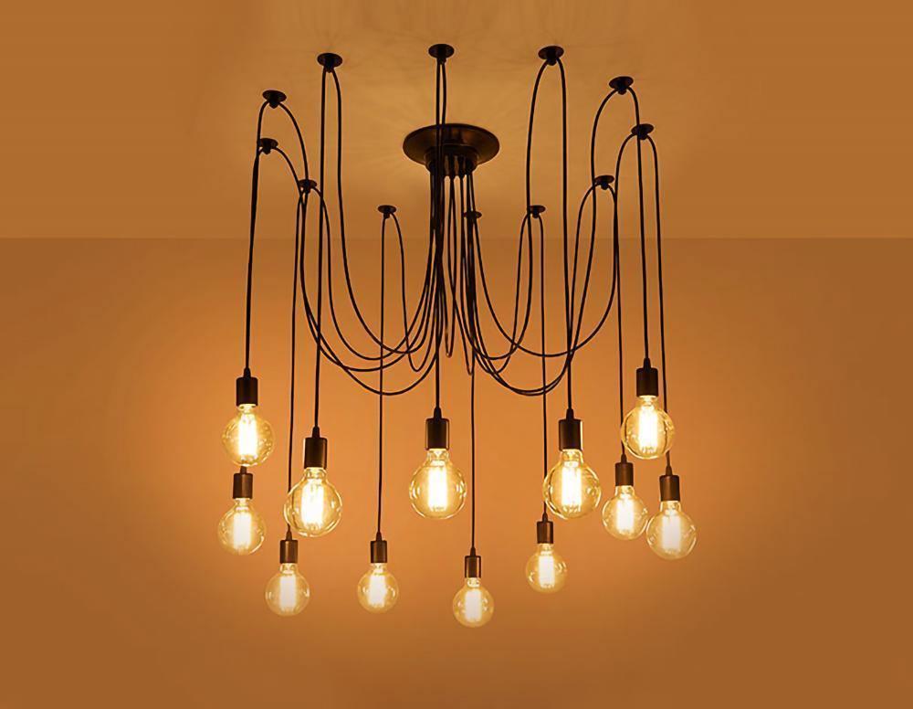 Long-Line Spider Web Chandelier