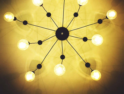 Long-Line Spider Web Chandelier