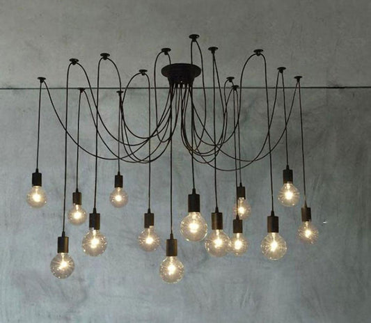 Long-Line Spider Web Chandelier