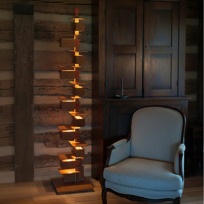 Taliesin Design Solid Wood Floor Lamp