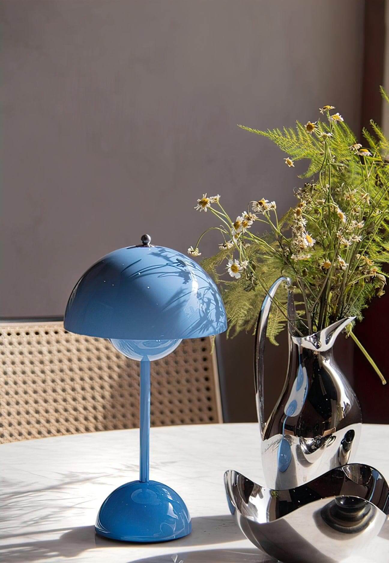 Semi-Circle Bedroom Table Lamp Portable