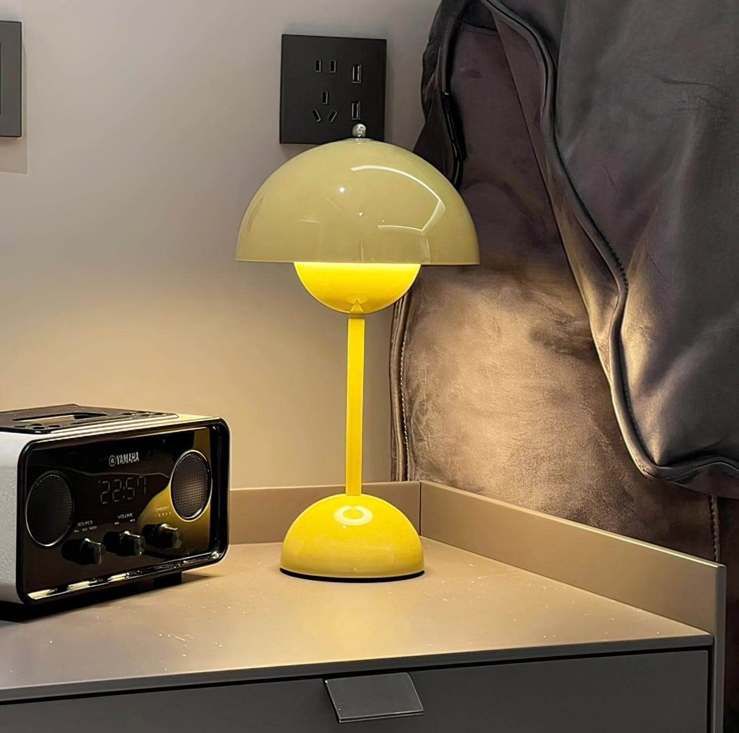 Semi-Circle Bedroom Table Lamp Portable