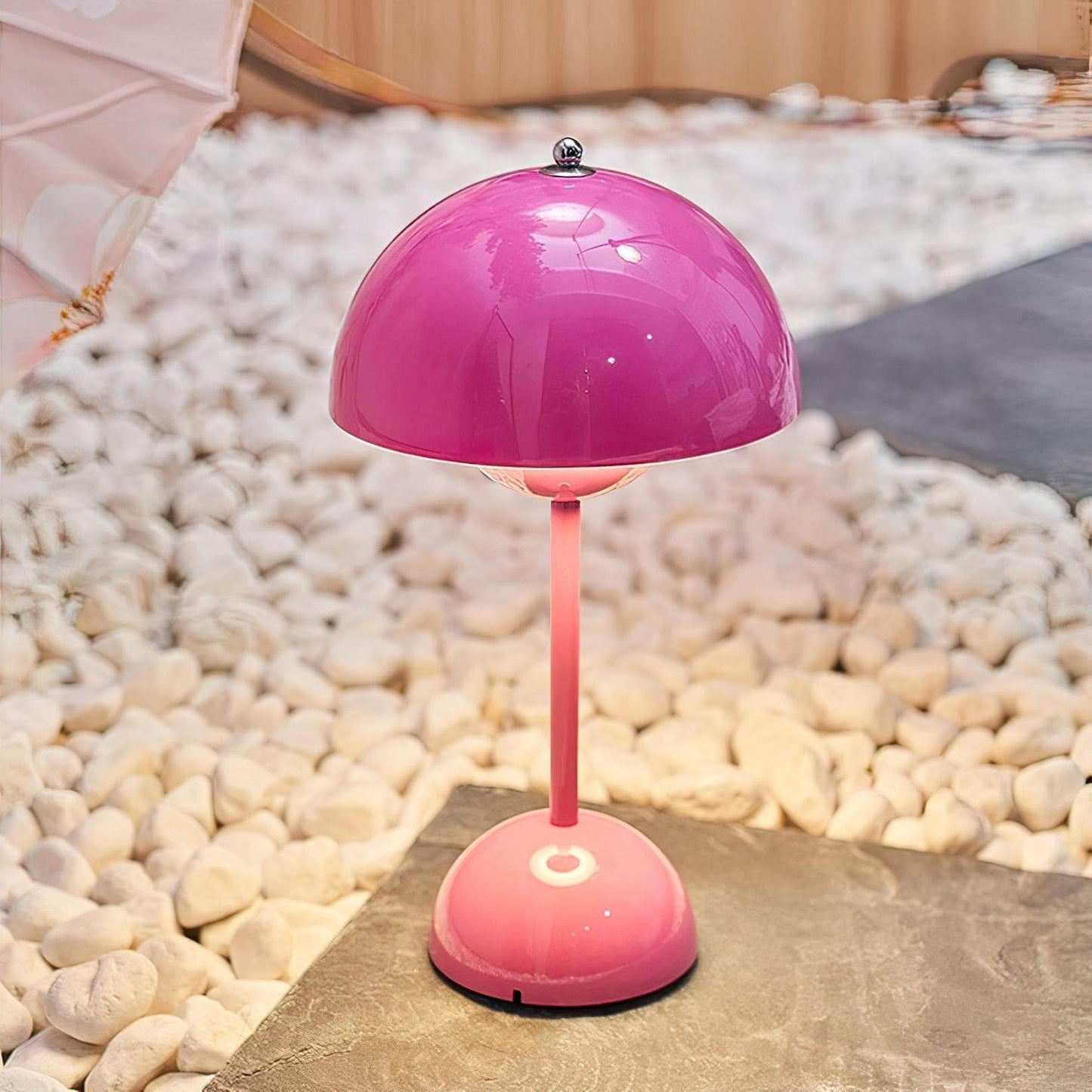 Semi-Circle Bedroom Table Lamp Portable