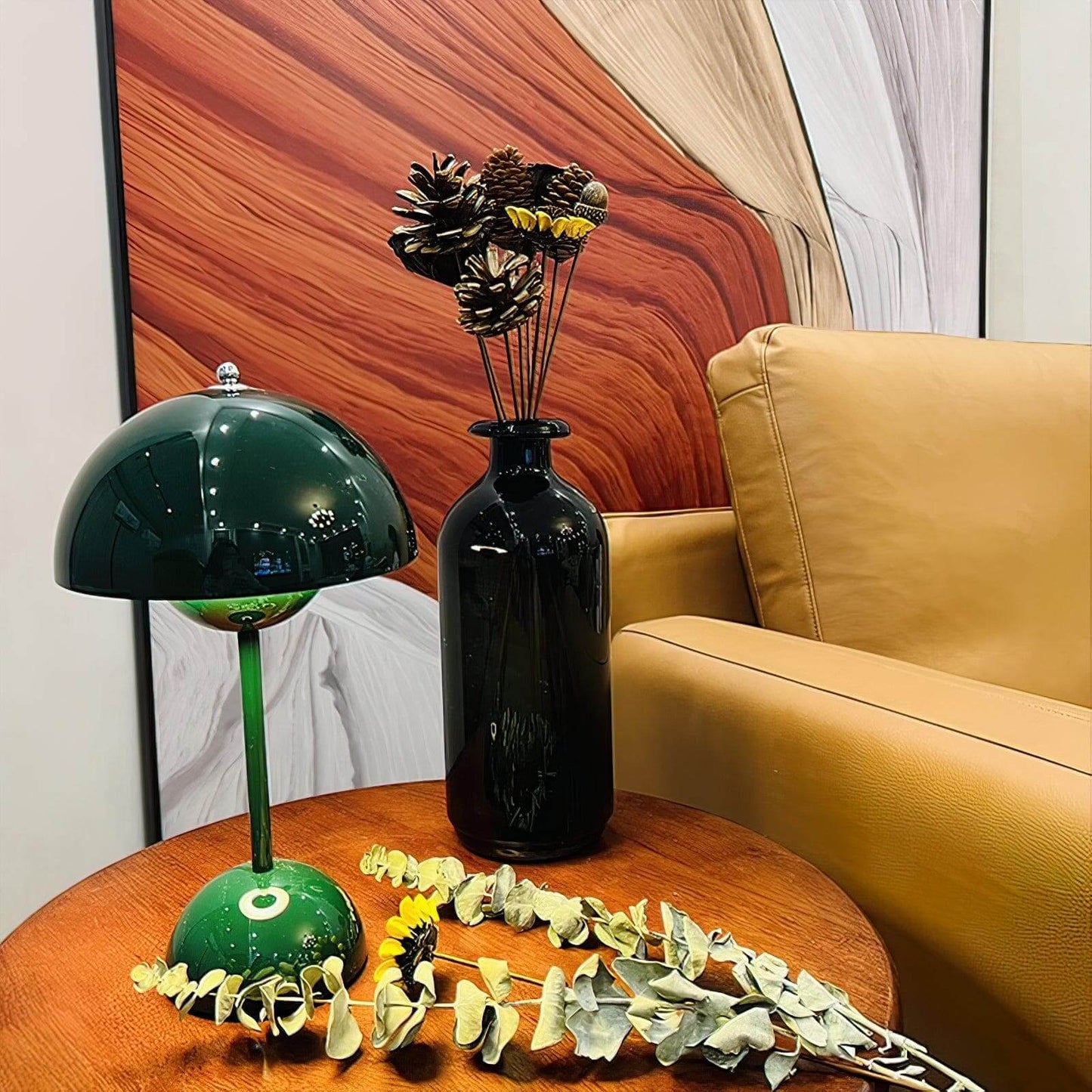 Semi-Circle Bedroom Table Lamp Portable