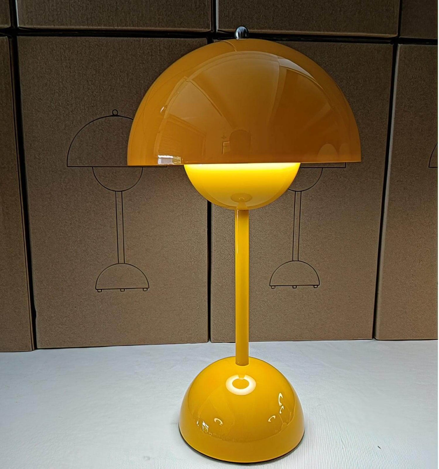 Semi-Circle Bedroom Table Lamp Portable
