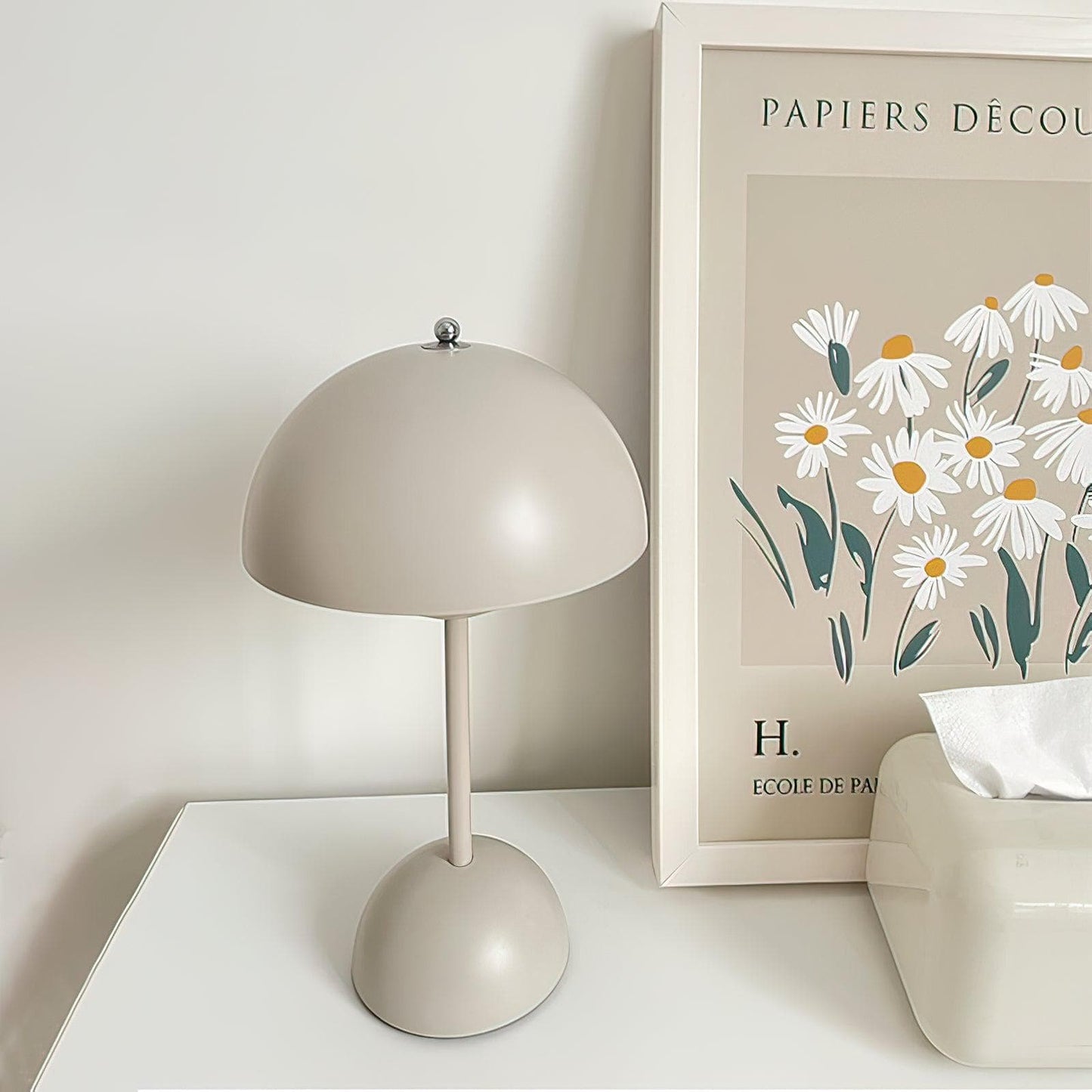 Semi-Circle Bedroom Table Lamp Portable