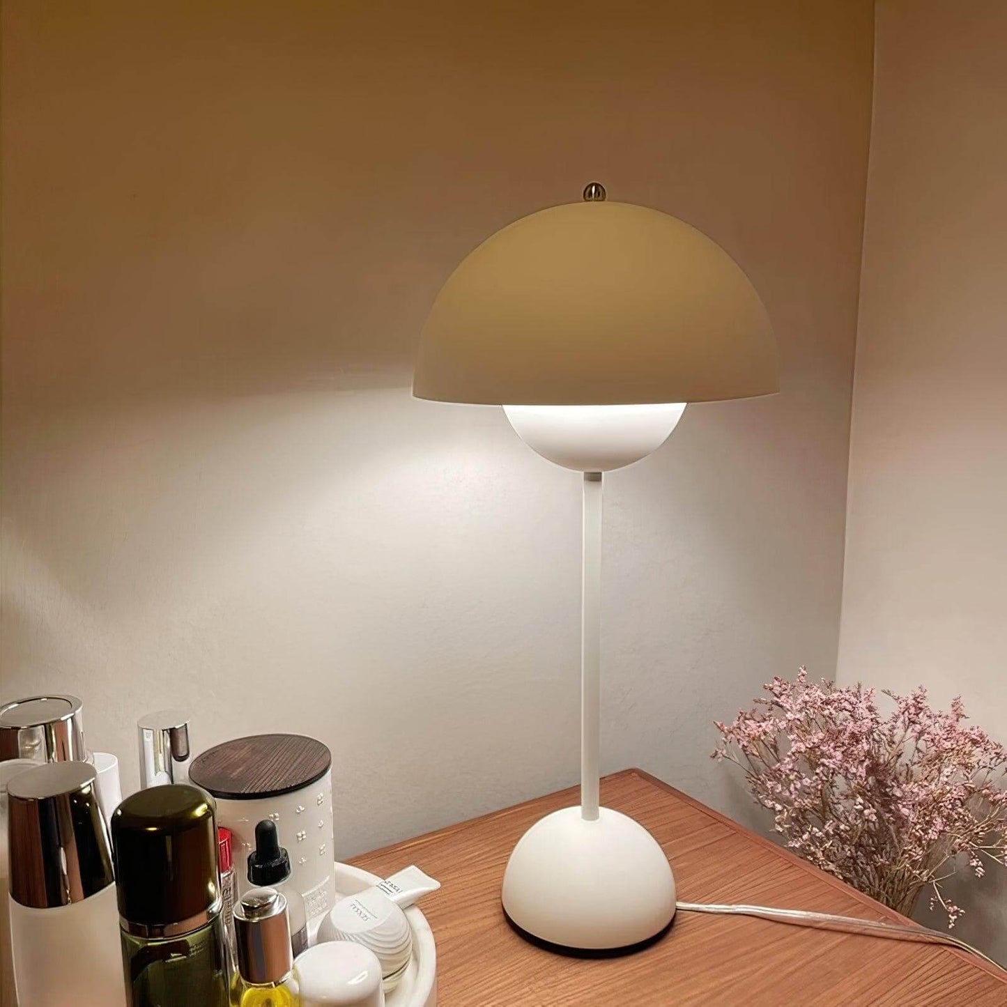 Semi-Circle Bedroom Table Lamp Portable