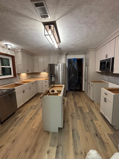 5-Light Rectangular Cage Flush Mount Ceiling Light