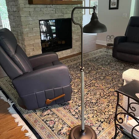 Classic Farmhouse Bronze Adjustable Floor Lamp