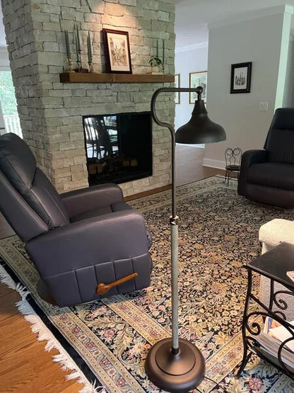 Classic Farmhouse Bronze Adjustable Floor Lamp