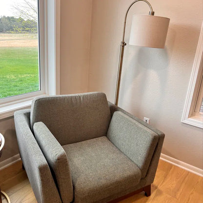 Farmhouse Antique Brass Arched Floor Lamp