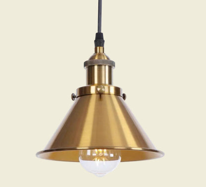Industrial Vintage Antique Copper Pendant Light