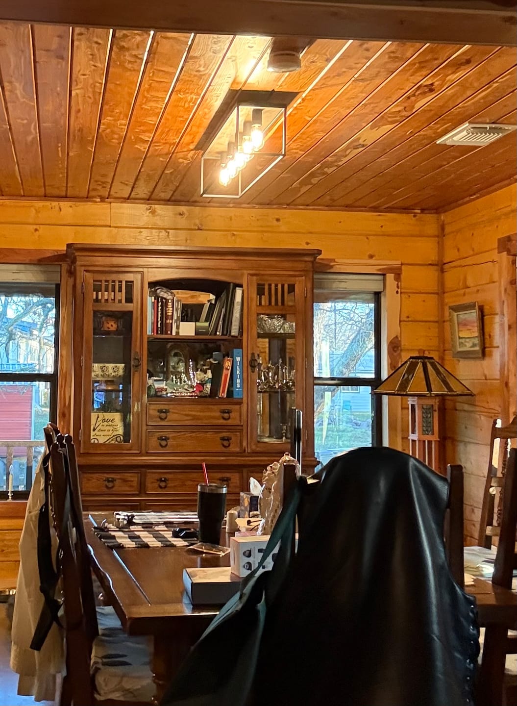 5-Light Rectangular Cage Flush Mount Ceiling Light