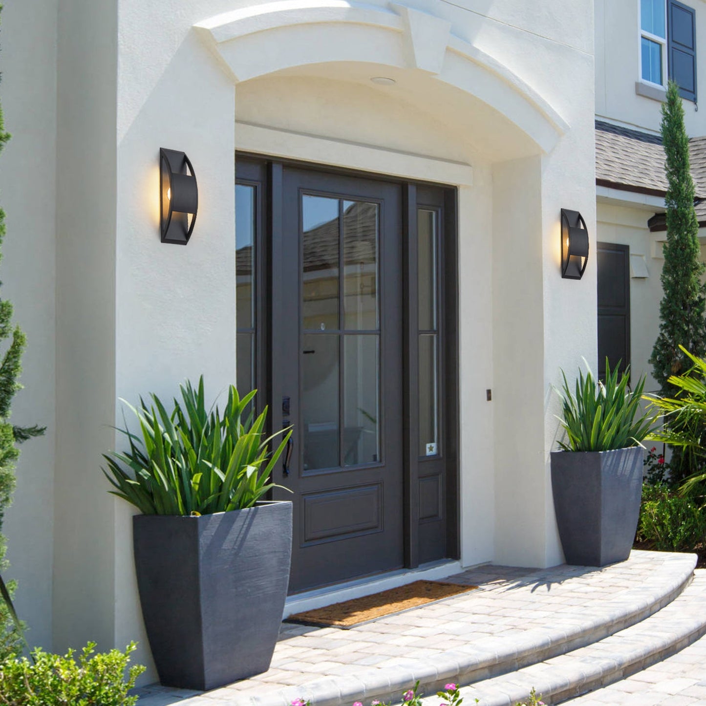 Rustic Arch LED Outdoor Wall Sconce