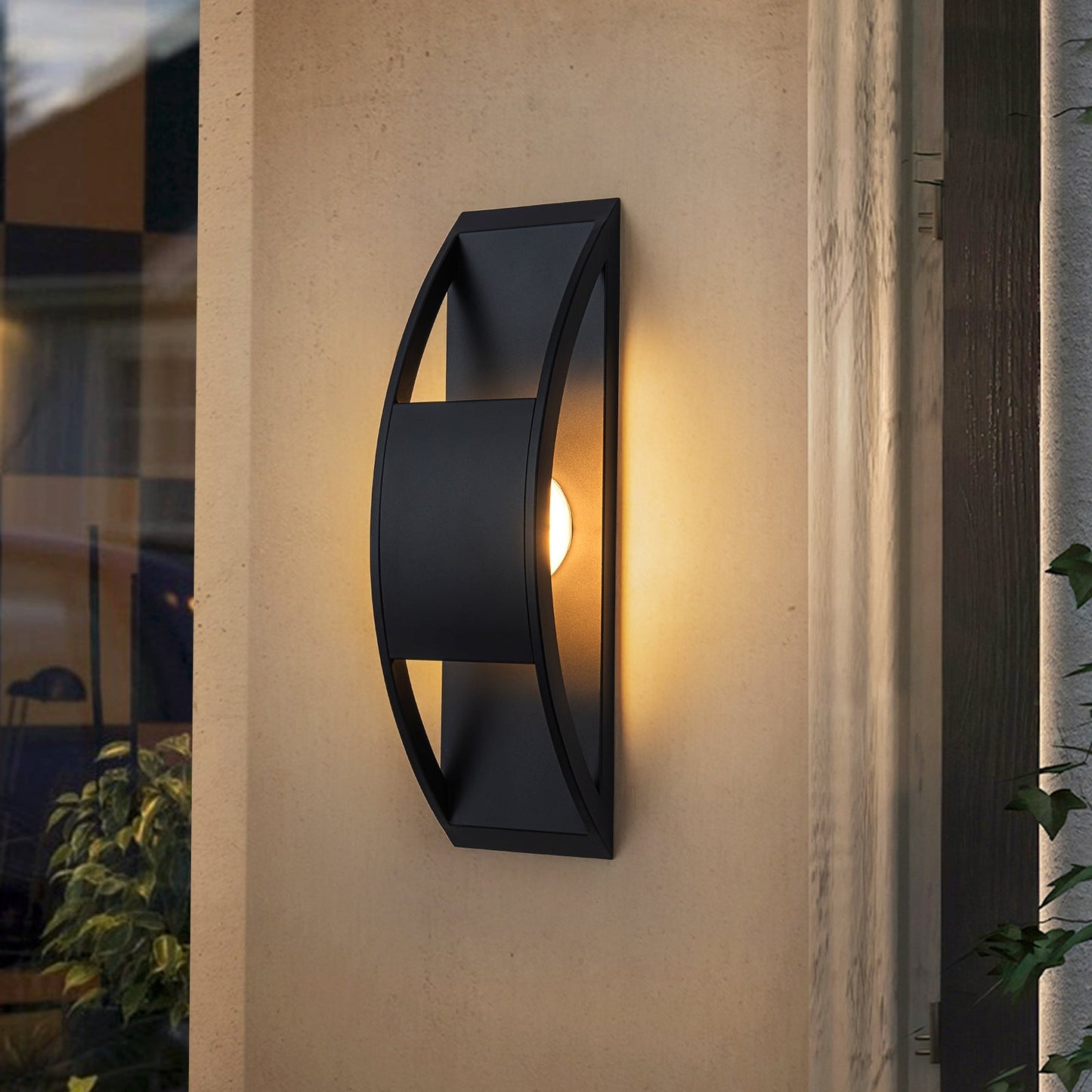 Rustic Arch LED Outdoor Wall Sconce