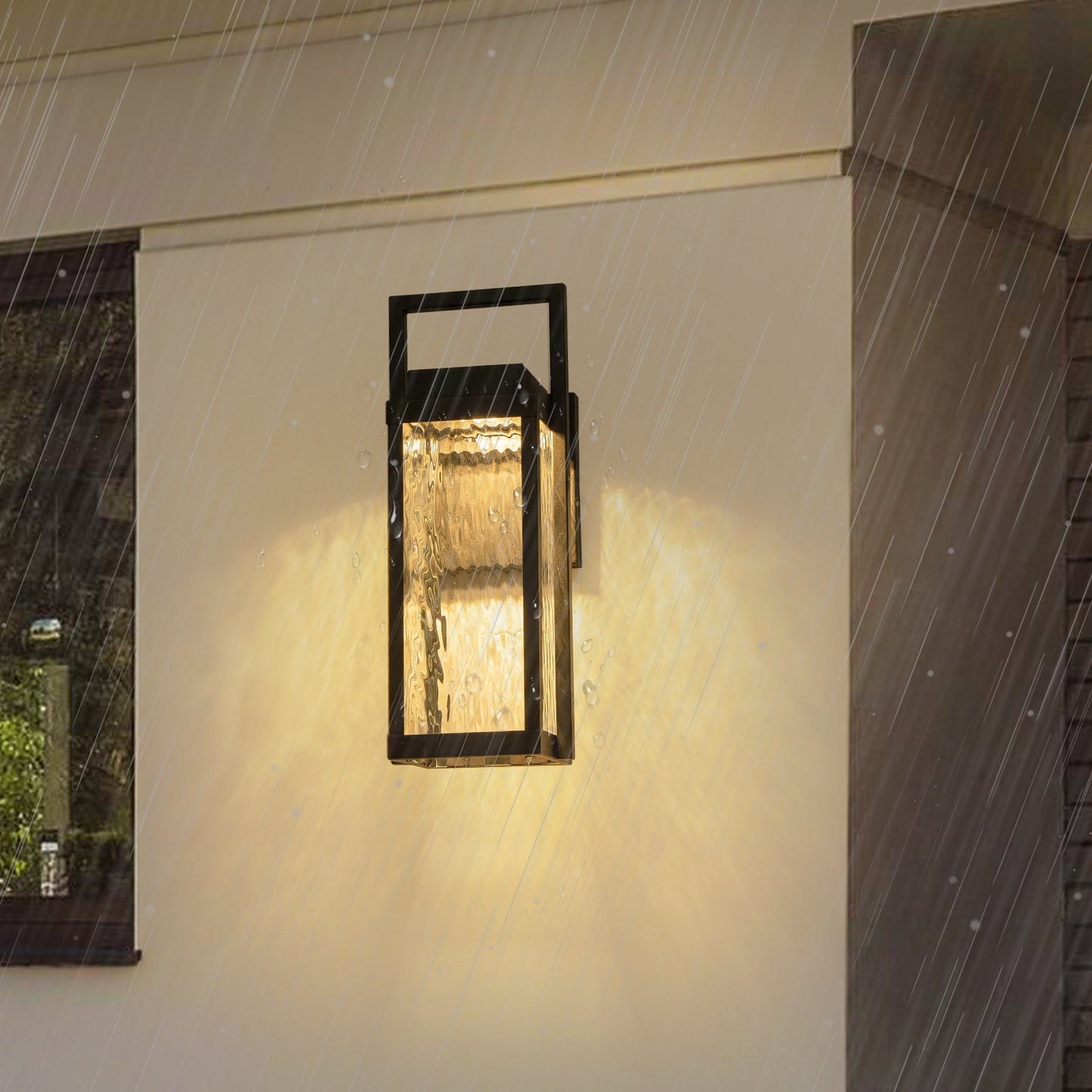 Harvest Glow LED Outdoor Wall Lantern