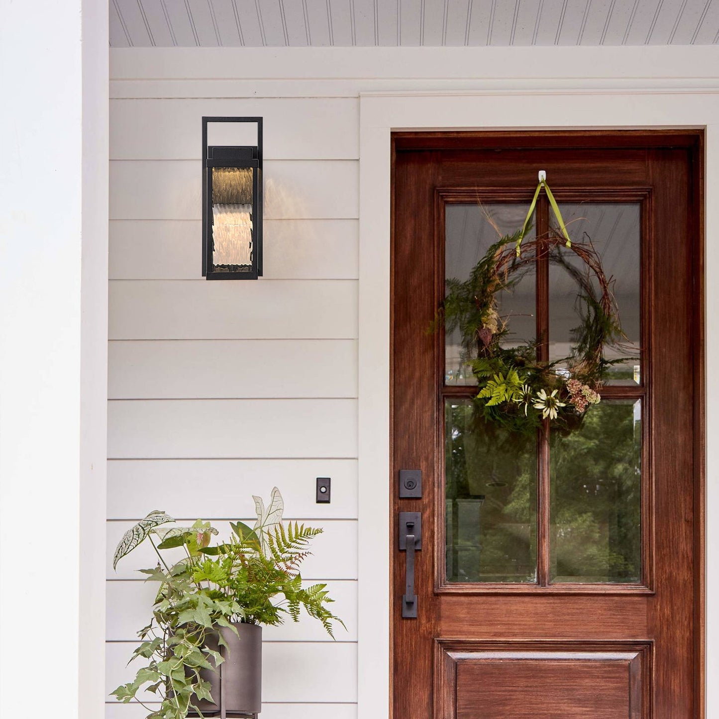 Harvest Glow LED Outdoor Wall Lantern