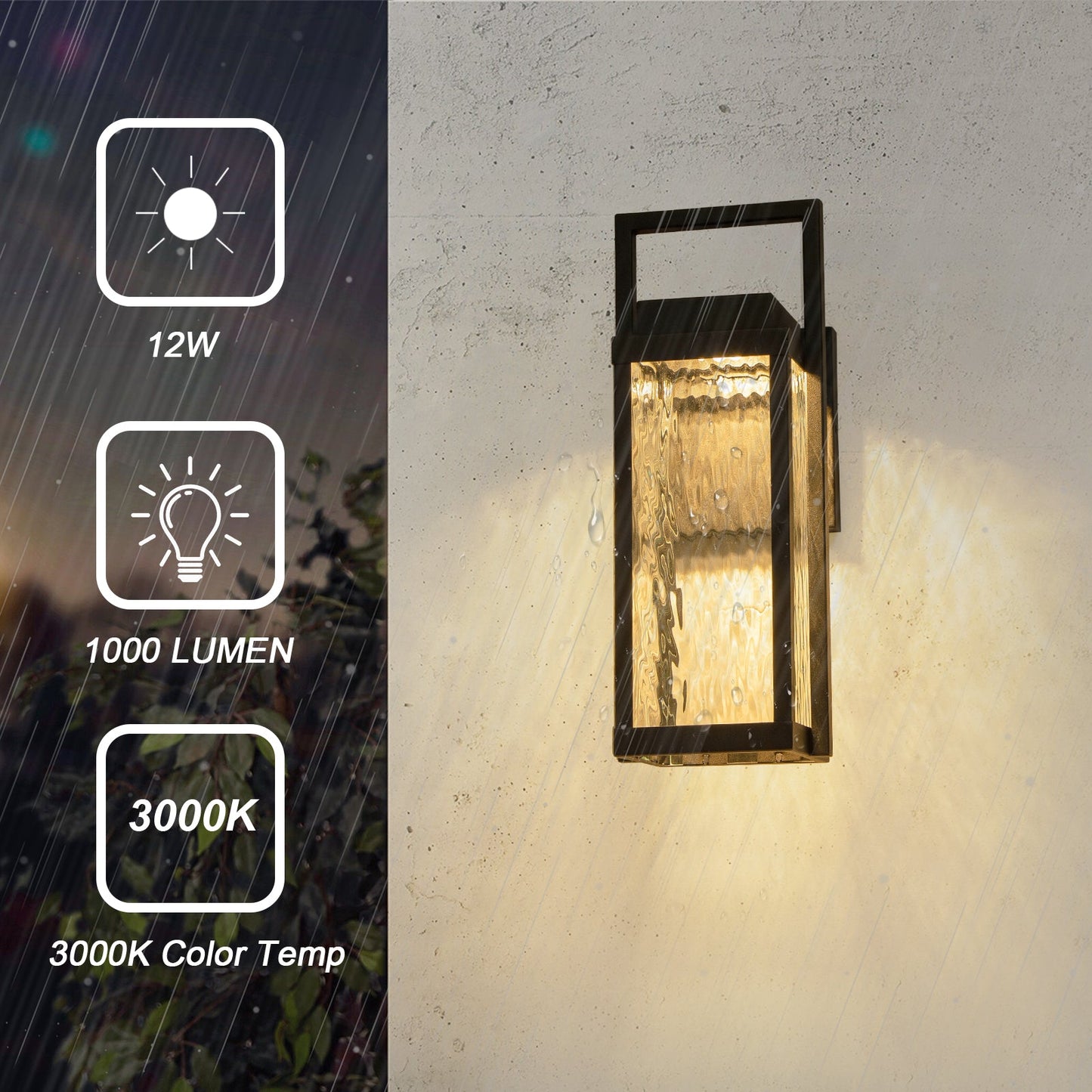 Harvest Glow LED Outdoor Wall Lantern