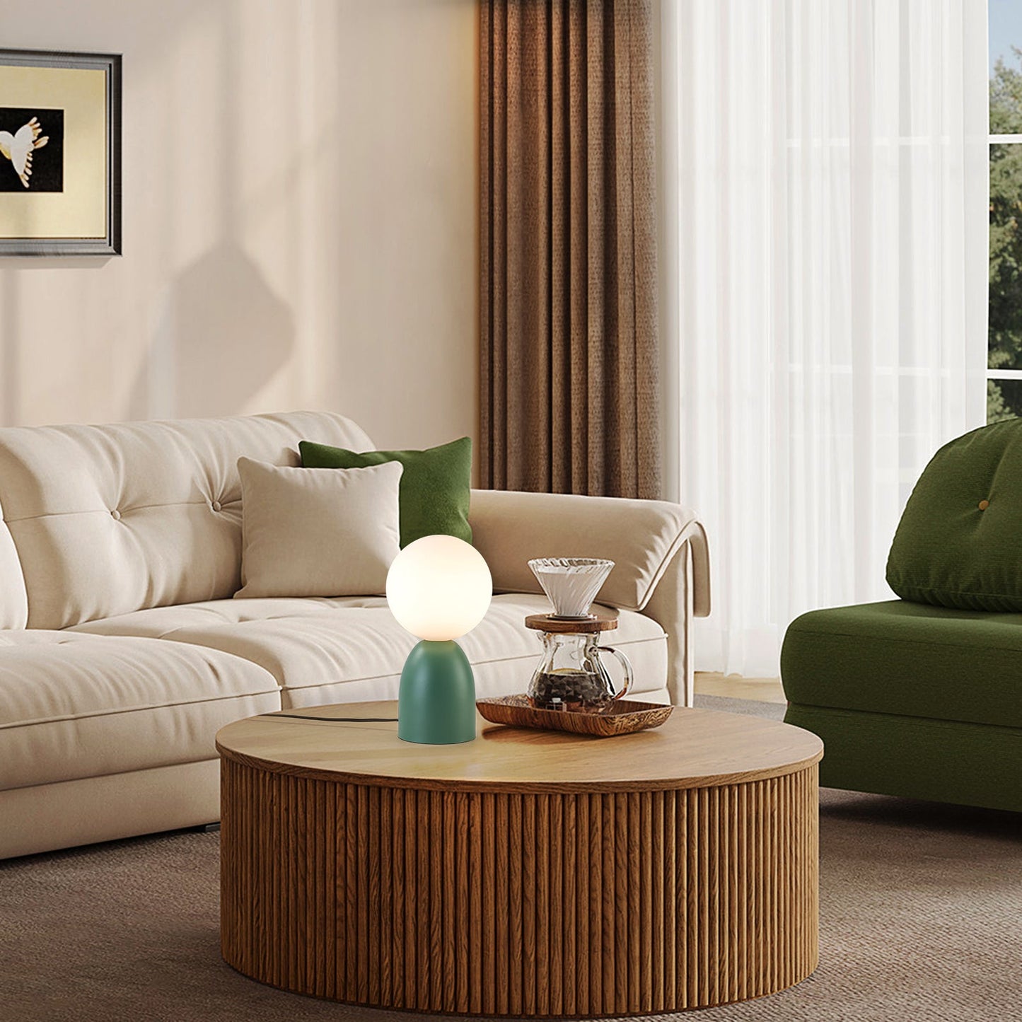 Opal Verde 1-Light Table Lamp