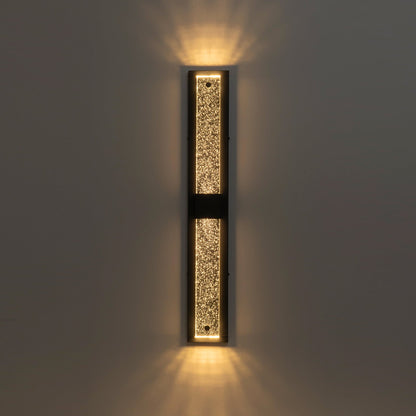Crystalline LED Indoor Outdoor Wall Sconce