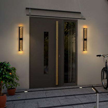Crystalline LED Indoor Outdoor Wall Sconce