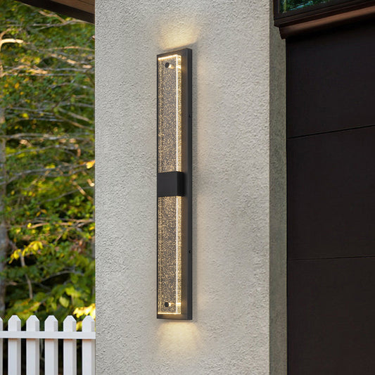 Crystalline LED Indoor Outdoor Wall Sconce