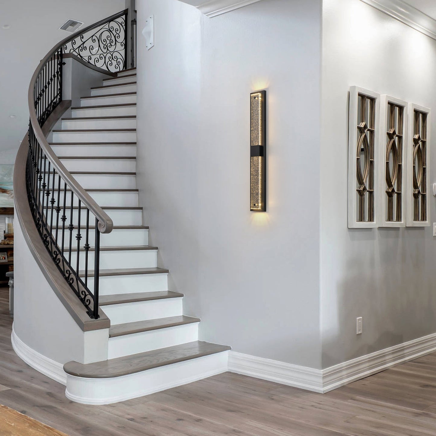 Crystalline LED Indoor Outdoor Wall Sconce