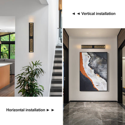 Crystalline LED Indoor Outdoor Wall Sconce