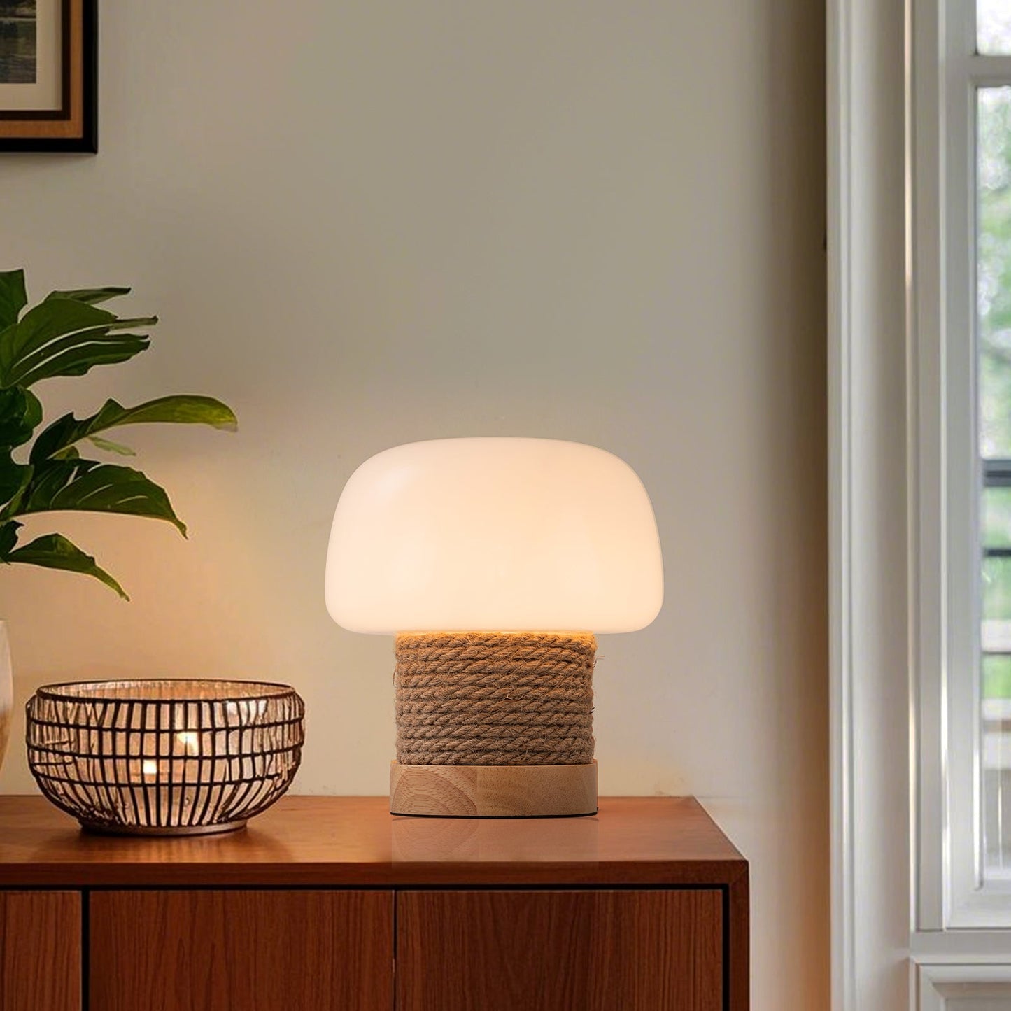 Forest Glow Mushroom Table Lamp