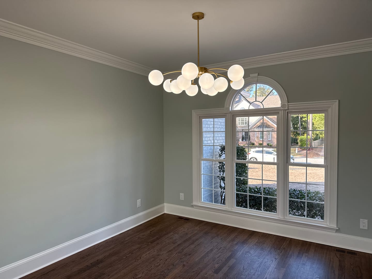 Brass 12-Light Convertible Semi Flush Mount & Pendant Chandelier