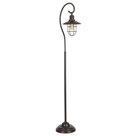 Farmhouse Industrial Lantern Floor Lamp