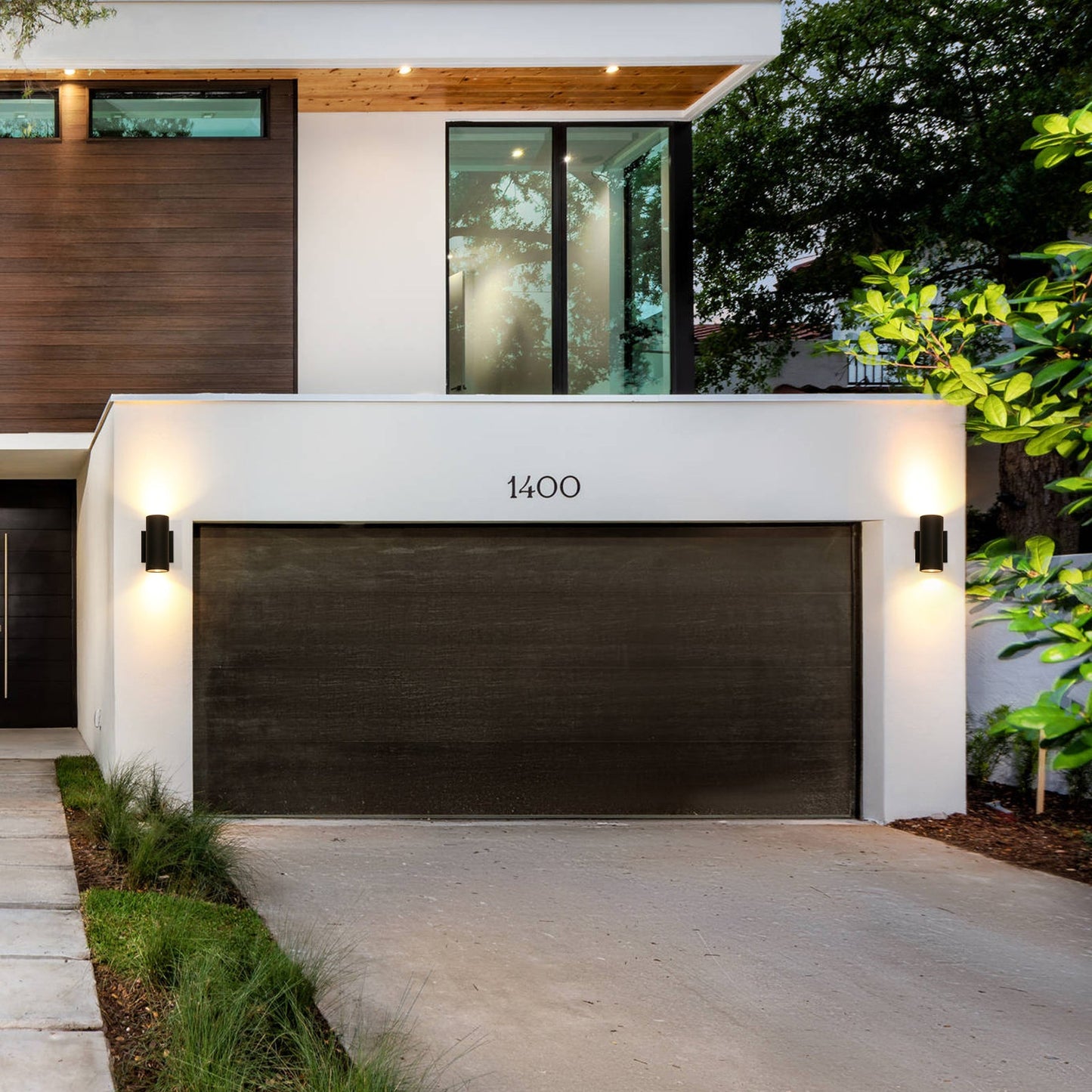 Lumen Tube LED Outdoor Wall Sconce