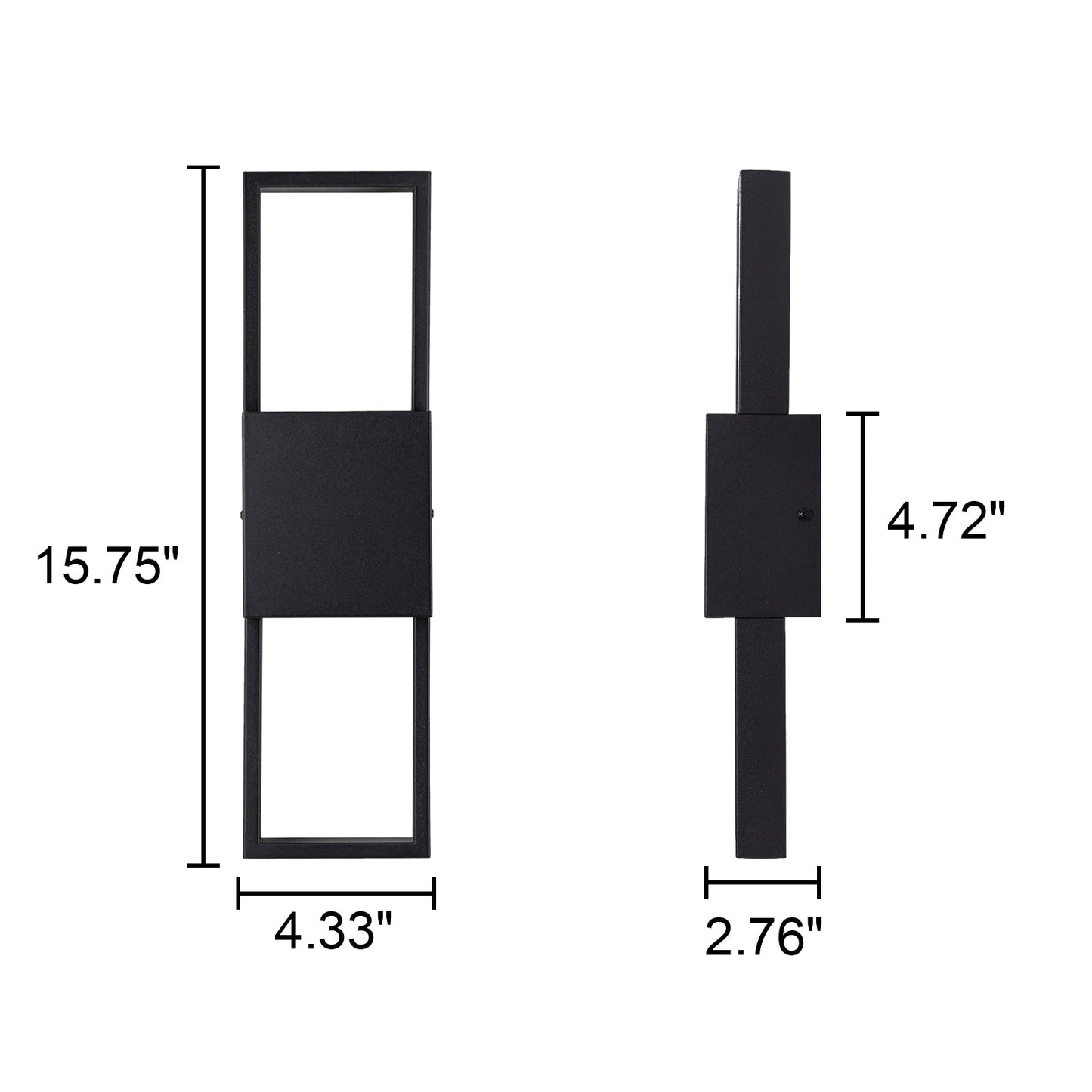 Rectilinear LED Outdoor Wall Sconce