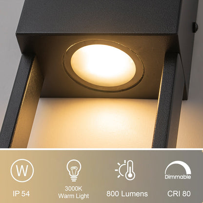 Rectilinear LED Outdoor Wall Sconce