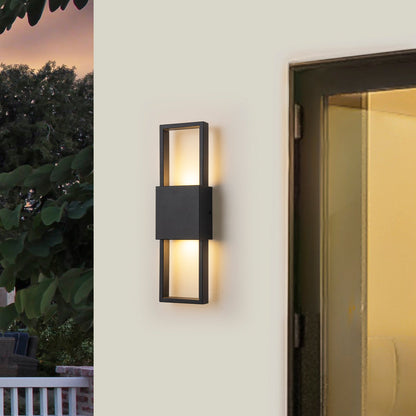 Rectilinear LED Outdoor Wall Sconce