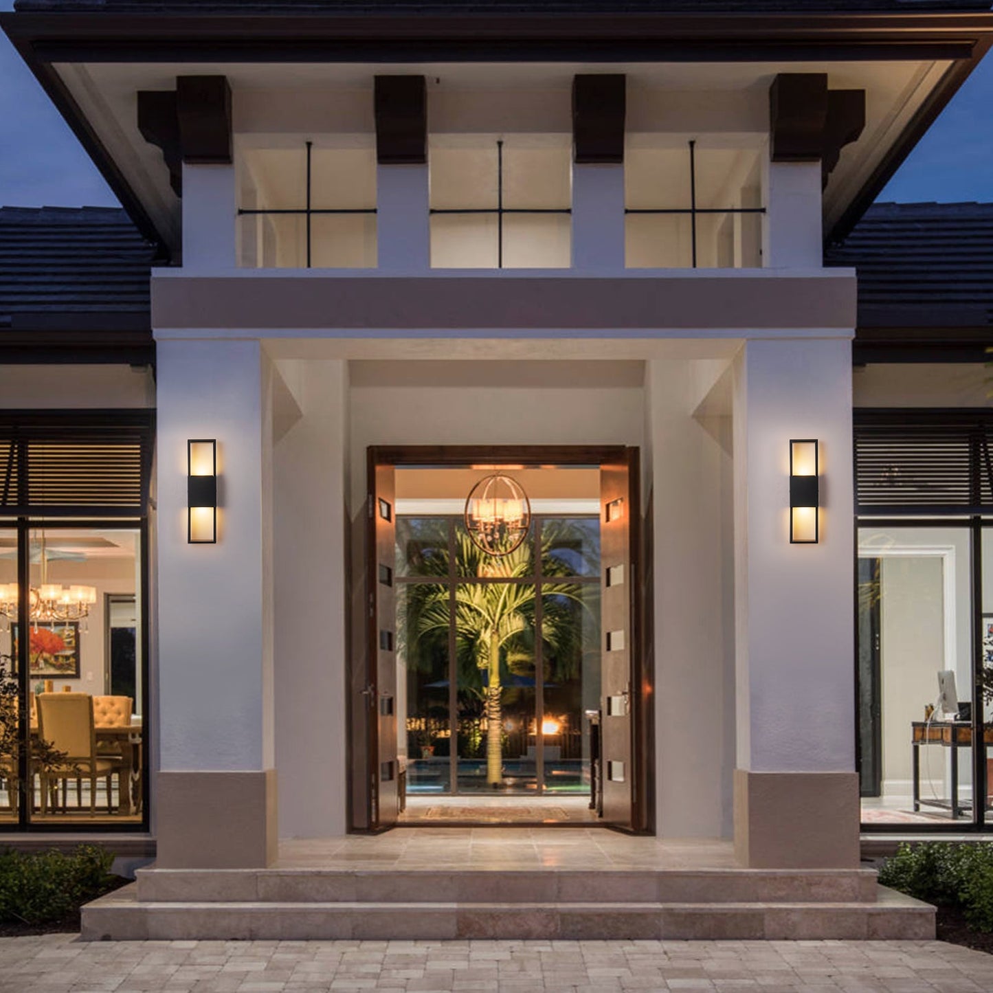 Rectilinear LED Outdoor Wall Sconce