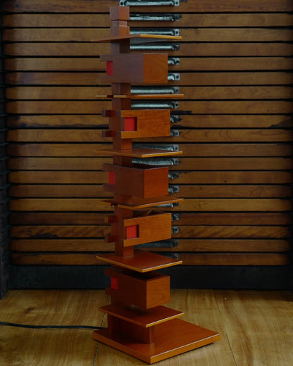 Flowing Water Villa Wooden Floor Lamp